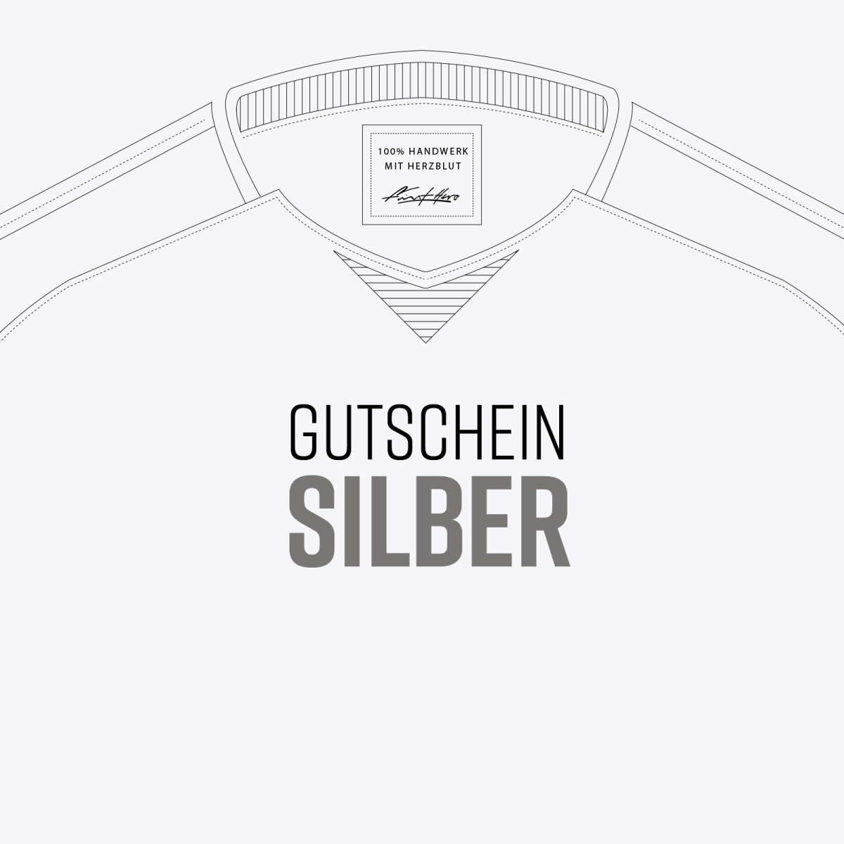 Gutschein Karte Silber