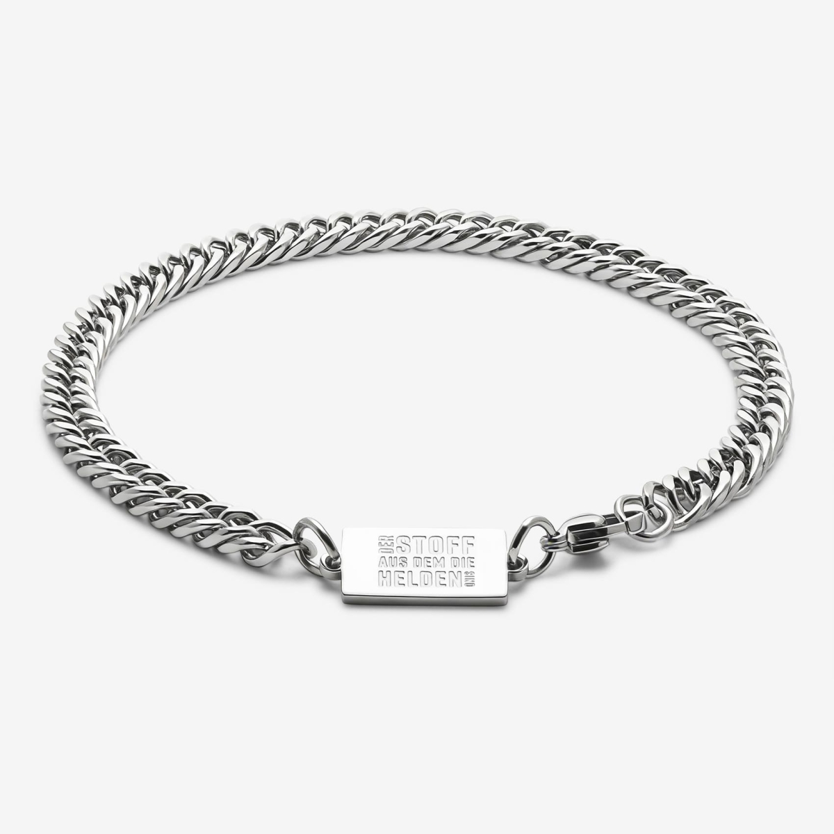 Finest Hero Edelstahl-Armband „Steel Classic“ - mit graviertem Emblem