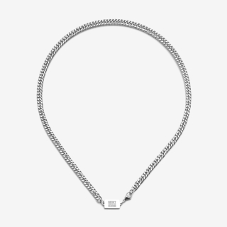 Finest Hero Edelstahl-Halskette „Steel Chain“ - mit graviertem Emblem