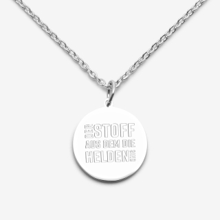 Finest Hero Edelstahl-Halskette „Steel Chain“ - mit graviertem Emblem