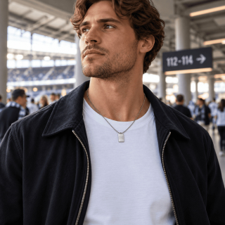 Finest Hero Edelstahl-Halskette „Steel Tag“ -...