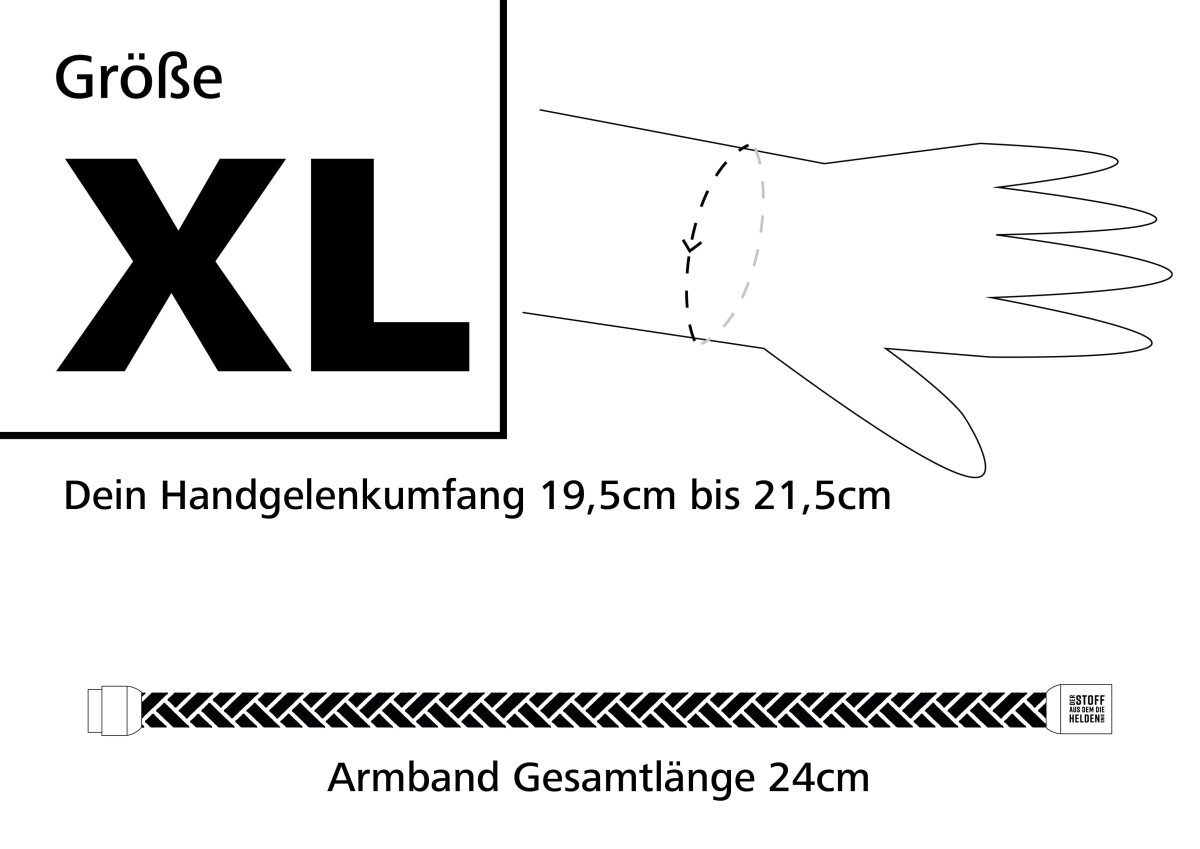 XL = Umfang bis 21,5cm