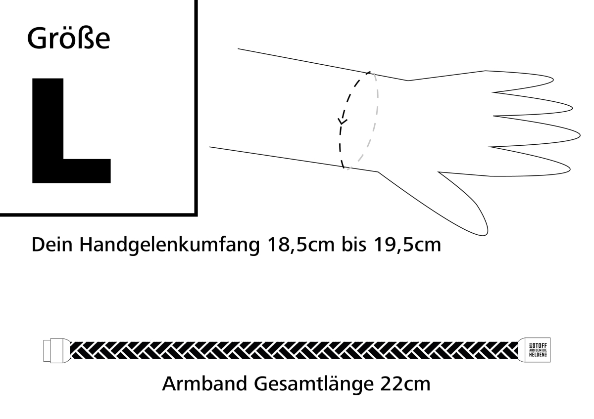 L = Umfang bis 19,5cm