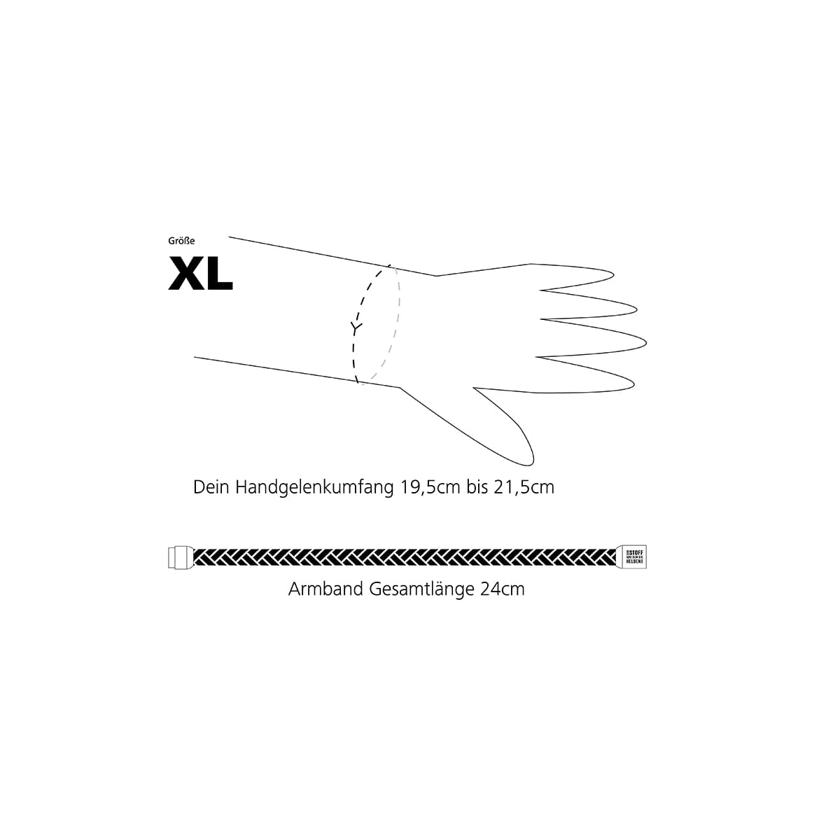 XL = kräftig trainierte Damen und Herren